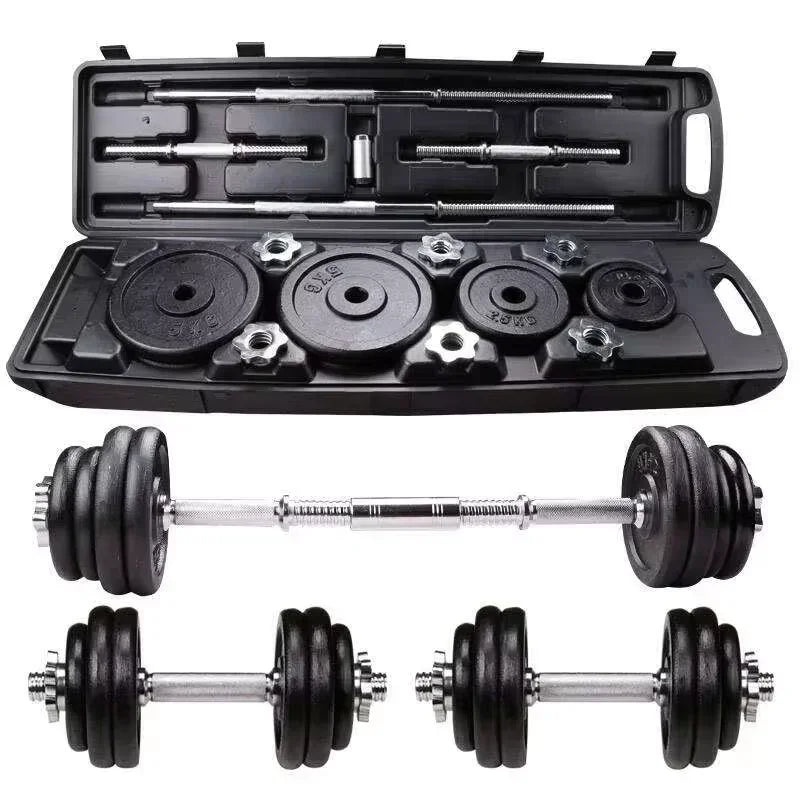 Conjunto de Halteres de Ferro Fundido Pintado – Qualidade Profissional DUTRIEUX
