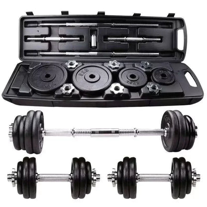 Conjunto de Halteres de Ferro Fundido Pintado – Qualidade Profissional DUTRIEUX