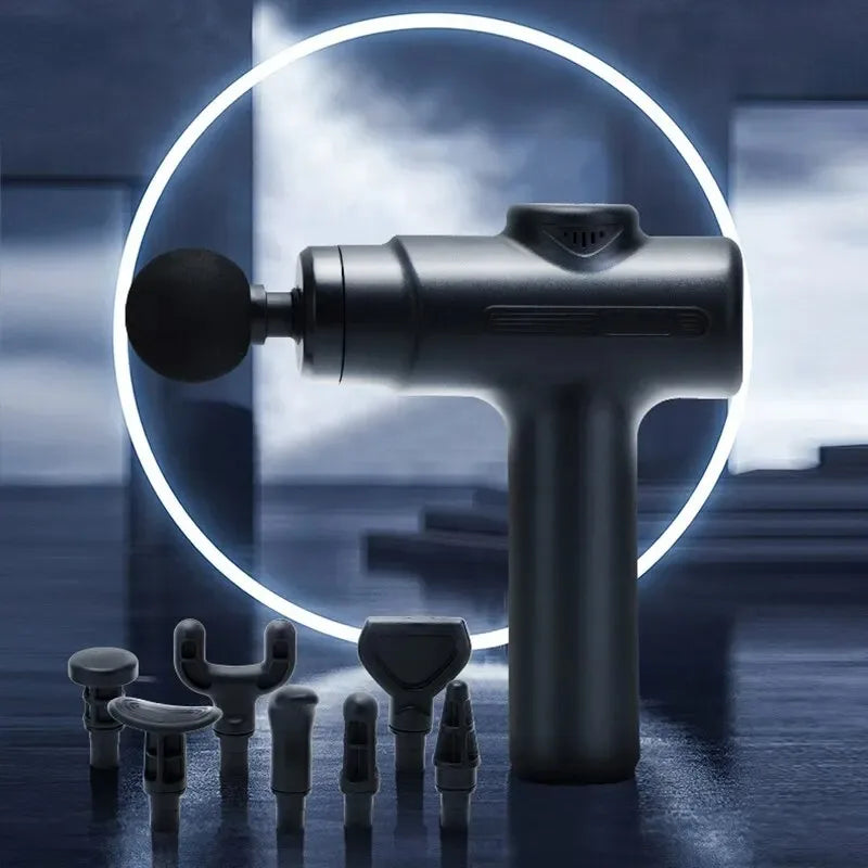 Pistola de Massagem Profissional Freepower – 8 Cabeças de Massagem