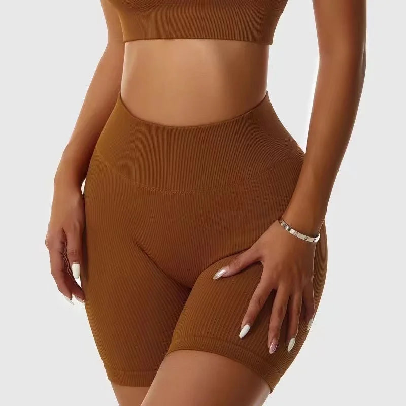 Calções de Yoga Seamless "Scrunch" – Definição e Conforto Total