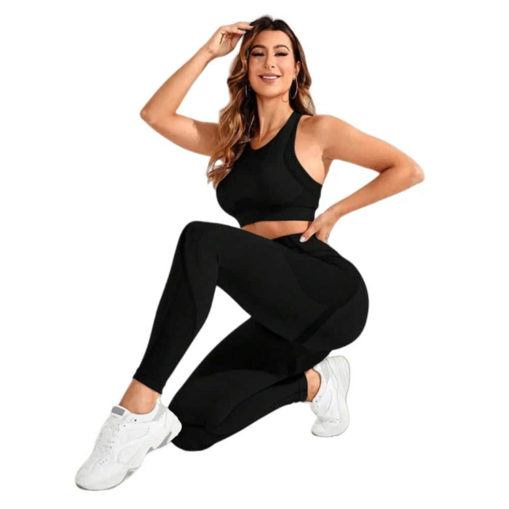 Conjunto de Yoga LOVELYXIAYING™ – Conforto Seamless &amp; Performance Superior