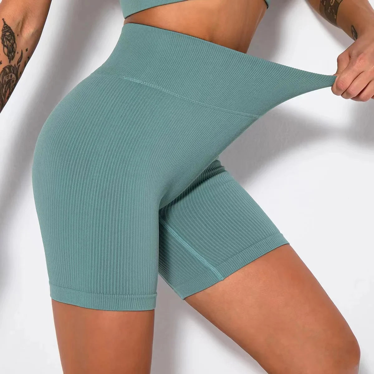 Calções de Yoga Seamless "Scrunch" – Definição e Conforto Total