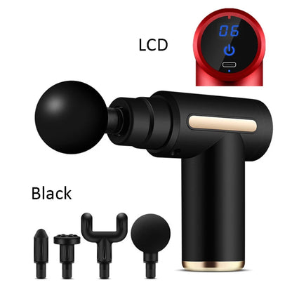 MINI Pistola de Massagem Profissional Ziqing – Ecrã LCD e Percussão Profunda