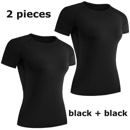 T-Shirt de Compressão Performance feminina – Edição Summer Gym