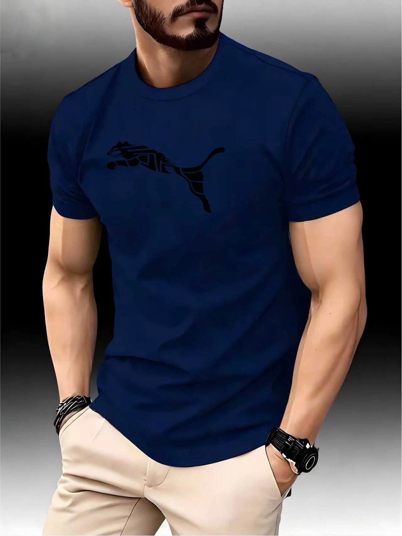 T-shirt de Performance "Fox Leopard" – Tecnologia e Visibilidade