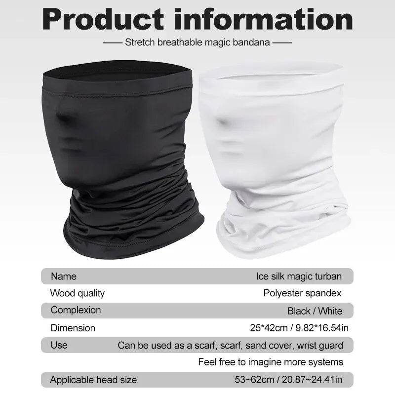 Máscara de Proteção Solar "Ice Silk" – Versatilidade e Frescura Total