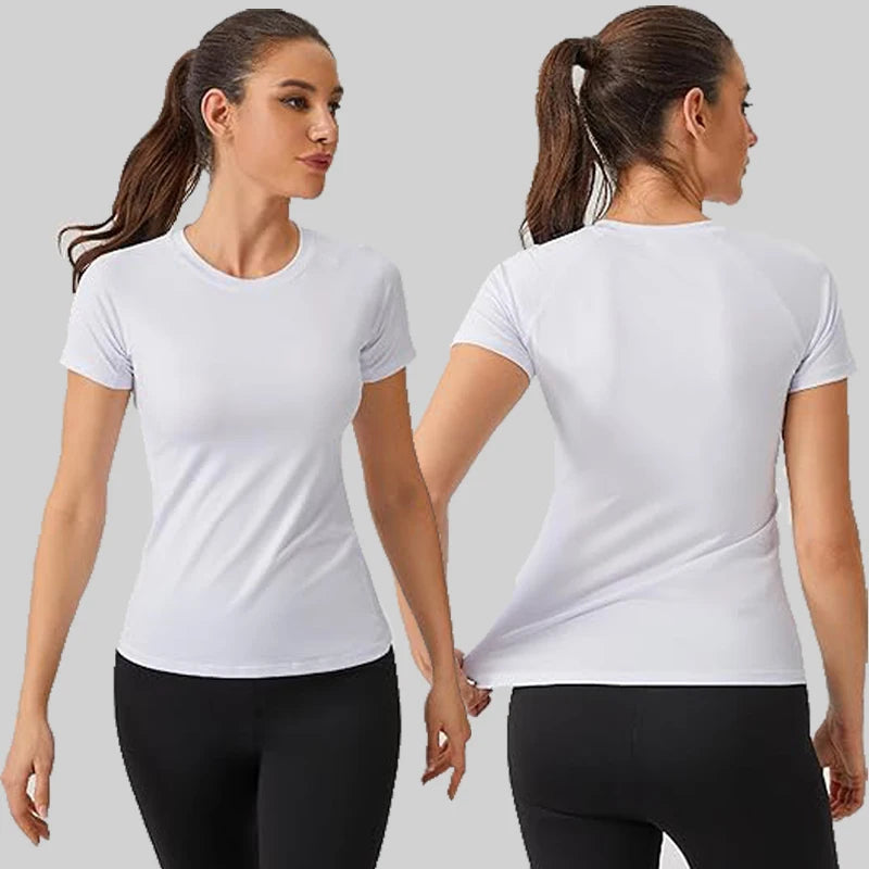 T-Shirt de Compressão Performance feminina – Edição Summer Gym