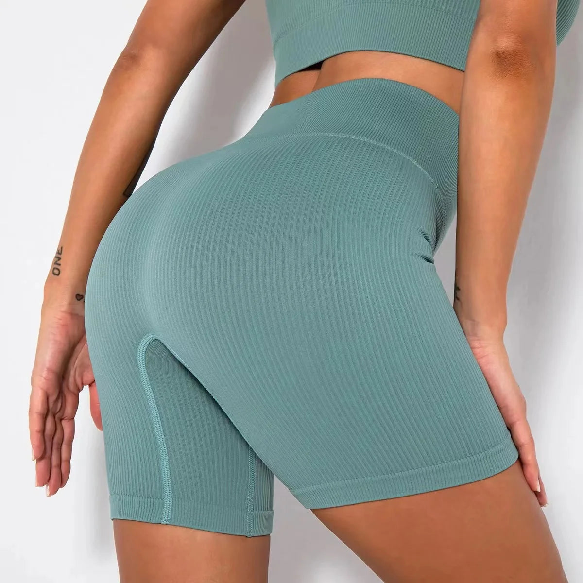 Calções de Yoga Seamless "Scrunch" – Definição e Conforto Total