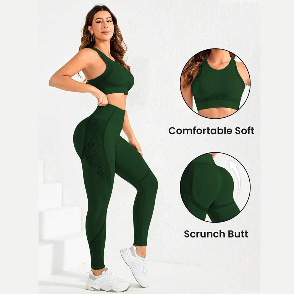 Conjunto de Yoga LOVELYXIAYING™ – Conforto Seamless &amp; Performance Superior