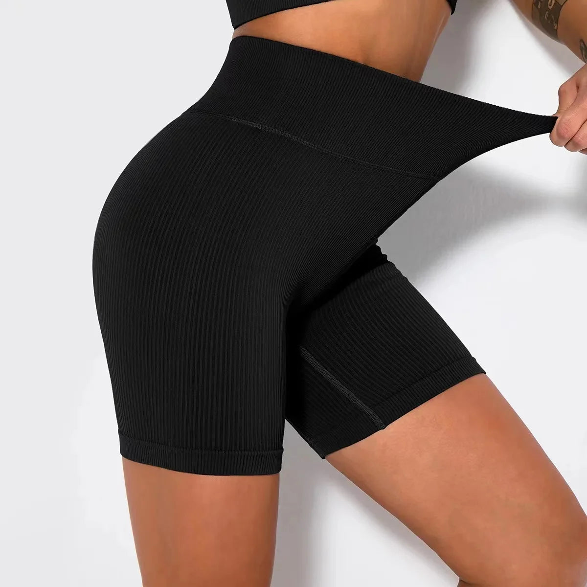 Calções de Yoga Seamless "Scrunch" – Definição e Conforto Total