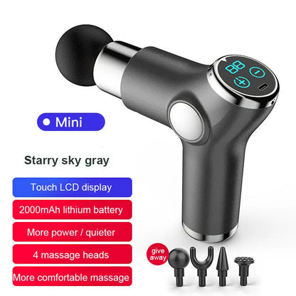 MINI Pistola de Massagem Profissional Ziqing – Ecrã LCD e Percussão Profunda
