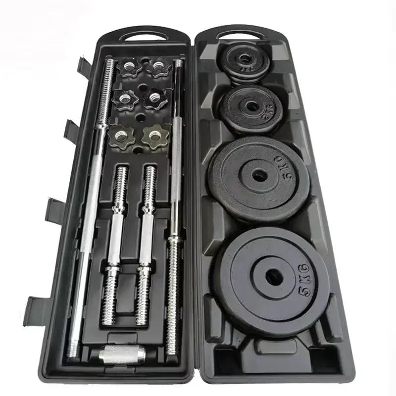 Conjunto de Halteres de Ferro Fundido Pintado – Qualidade Profissional DUTRIEUX