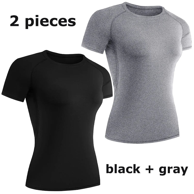 T-Shirt de Compressão Performance feminina – Edição Summer Gym