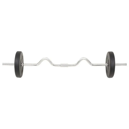 Conjunto de Halteres e Barra de    Musculação – 30 kg