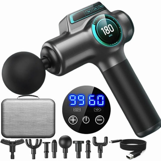 Pistola de Massagem Muscular PAQIN – Recuperação e Relaxamento Profundo