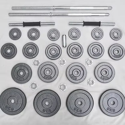 Conjunto de Halteres de Ferro Fundido Pintado – Qualidade Profissional DUTRIEUX